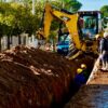 Avanza la obra de recambio cloacal sobre la calle Juan XXIII