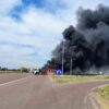 Grave choque entre dos camiones en las rutas 35 y 18: hay heridos y corte total