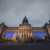 El Congreso se iluminó de azul en homenaje a César Milstein