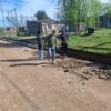 General San Martín: avanzan las obras de desagües pluviales en el barrio Villa Bidou