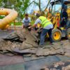 Comenzaron las obras de renovación de los juegos infantiles en la Laguna Don Tomás