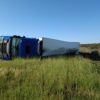 Volcó un camión en la Ruta Nacional 154, cerca de La Adela: tránsito reducido